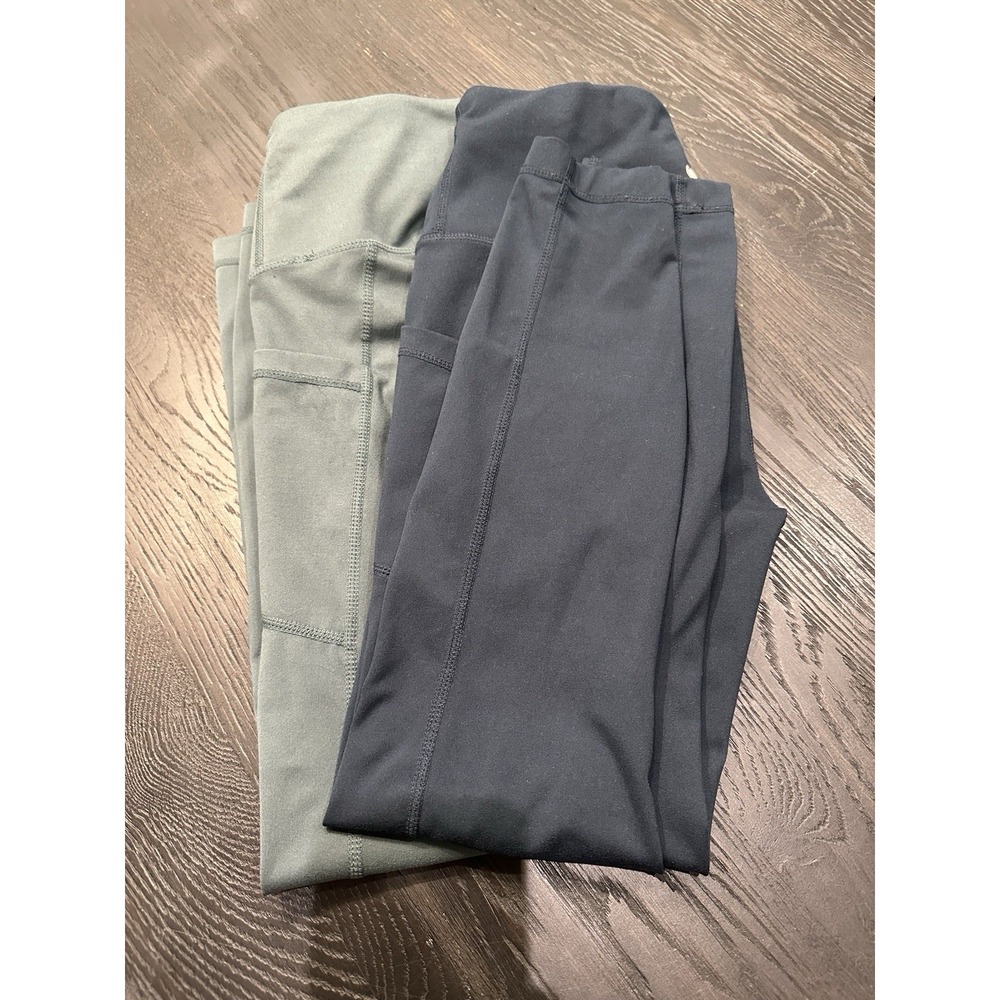 Yogalicious Leggings Size Small Yoga, Pilates, Activewear Green & Black (2 )